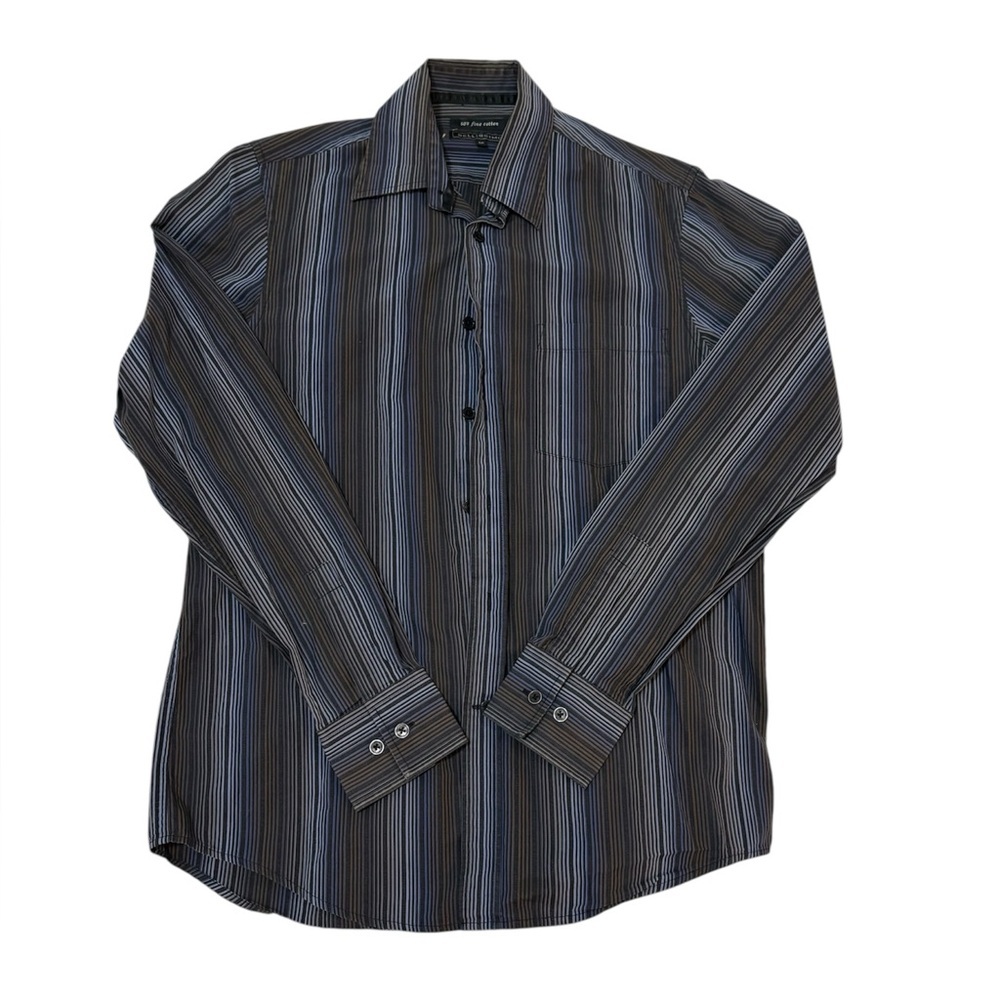 Mens Bellisimo Striped button up shirt